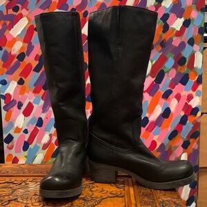 Very Volatile Black Mid Calf Boots